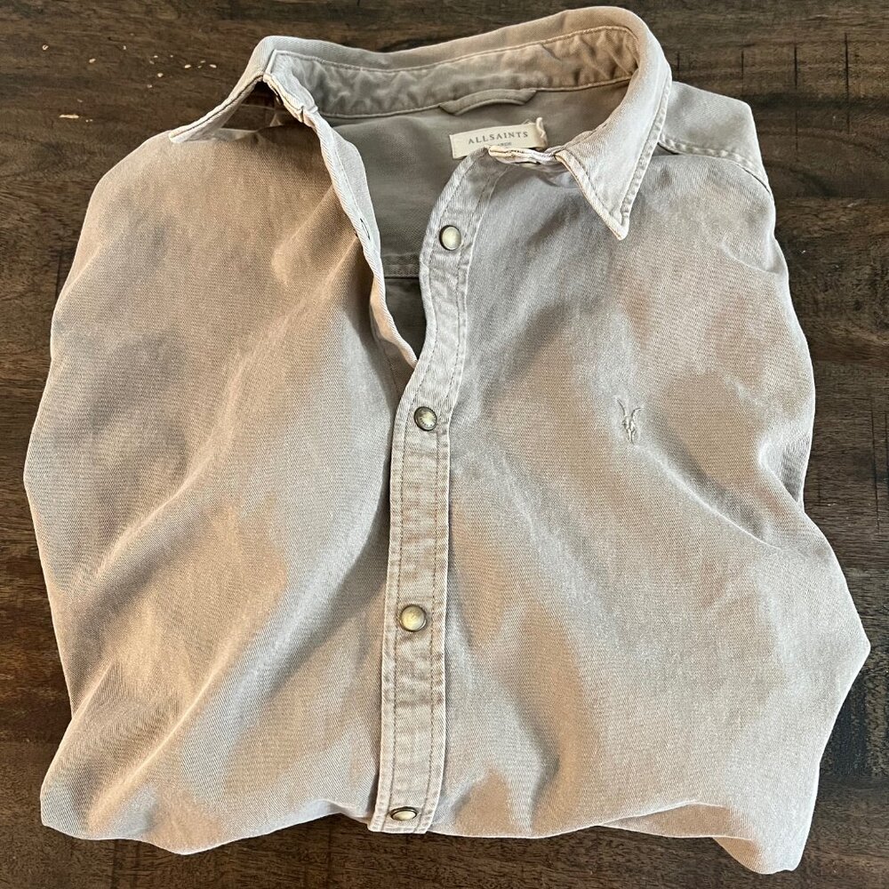 Allsaints All saints Button up long sleeve size XL